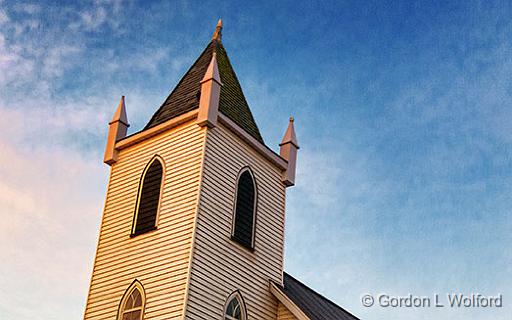 Wolford Chapel Steeple At Dawn_01712.jpg - Photographed near Smiths Falls, Ontario, Canada.